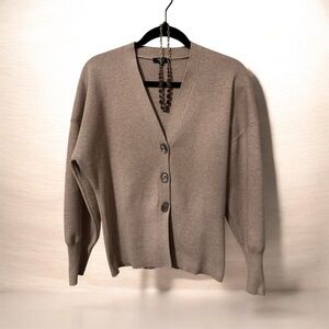 Rails Women's Taupe Cardigan Sweater. EUC